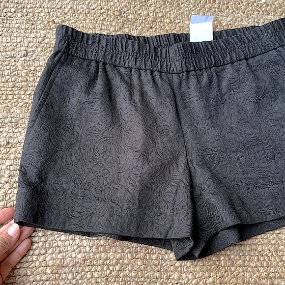 J Crew Factory Black Jacquard Shorts size 6 - Picture 4 of 4
